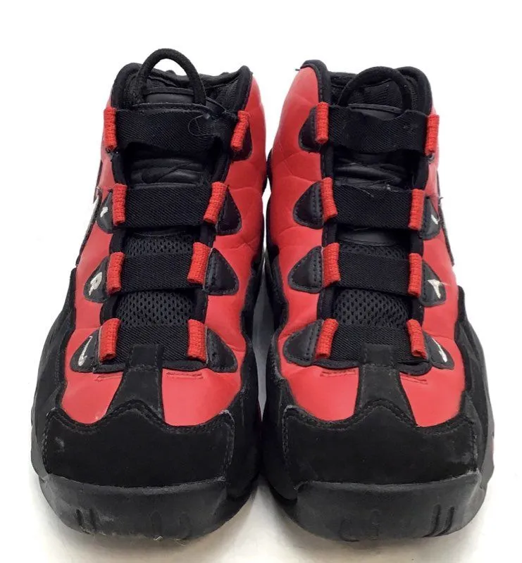 Nike Men's Air Max Uptempo 95 CK0892-600 Black Red Athletic Shoes - Size 9