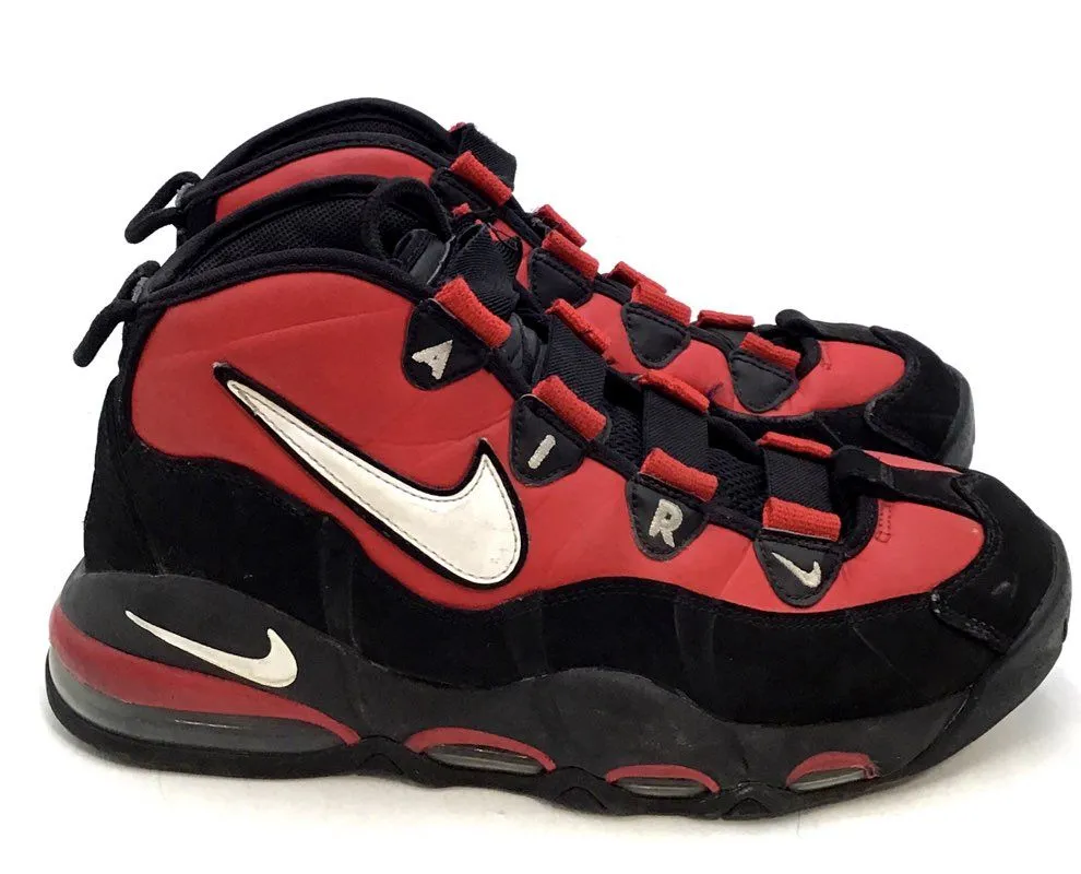 Nike Men's Air Max Uptempo 95 CK0892-600 Black Red Athletic Shoes - Size 9