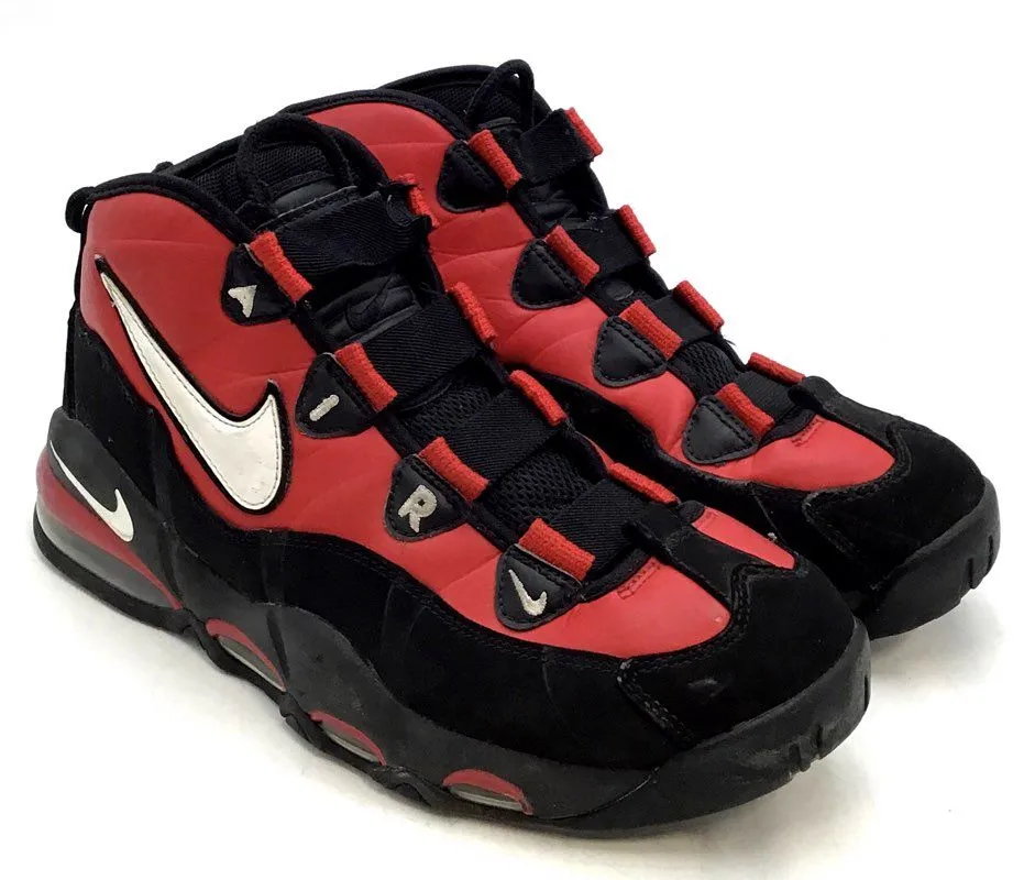 Nike Men's Air Max Uptempo 95 CK0892-600 Black Red Athletic Shoes - Size 9