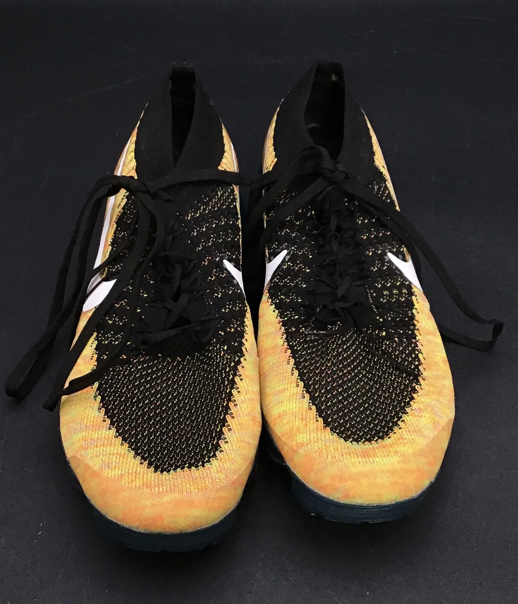 Nike Men's Air VaporMax 849558-005 Yellow Black Athletic Shoes - Size 9.5