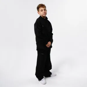 Omnitau Kid's Team Sports Full Zip Tracksuit Pant - Black