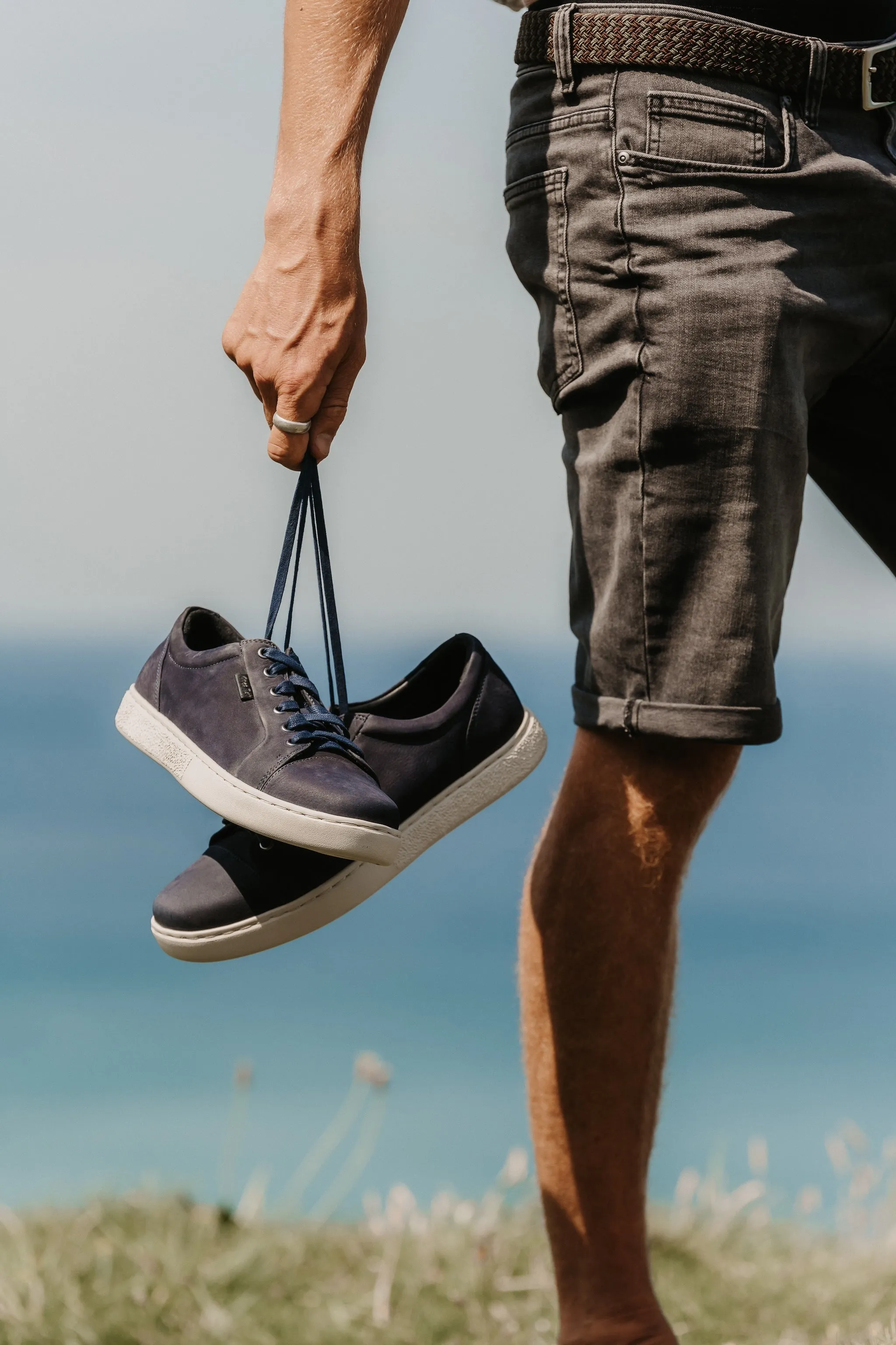 Orca Bay Kensington Men's Leather Trainer Grey