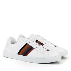 Paul Smith - Hansen 'Bright Stripe' Trainers in White