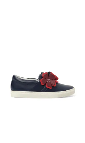 Pull On Sneaker in Blue
