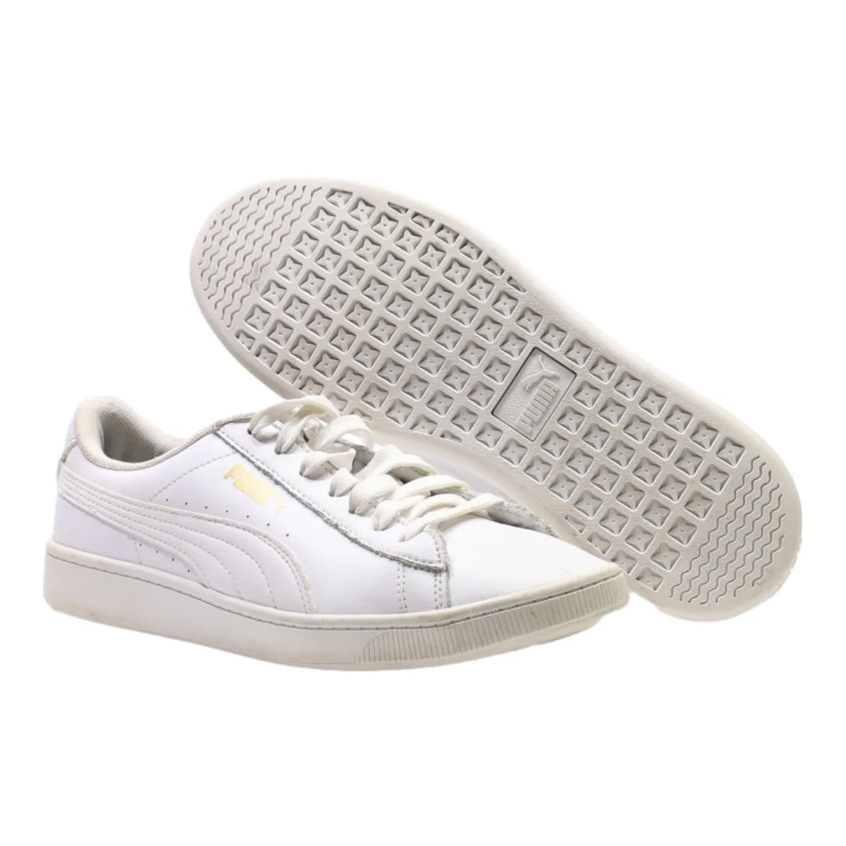 PUMA Vikky Sneaker Trainers White Leather Womens UK 6