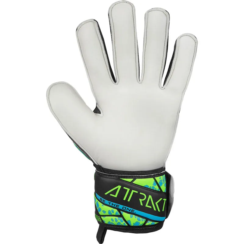 Reusch Attrakt Solid Goalkeeper Gloves- Black/Lime