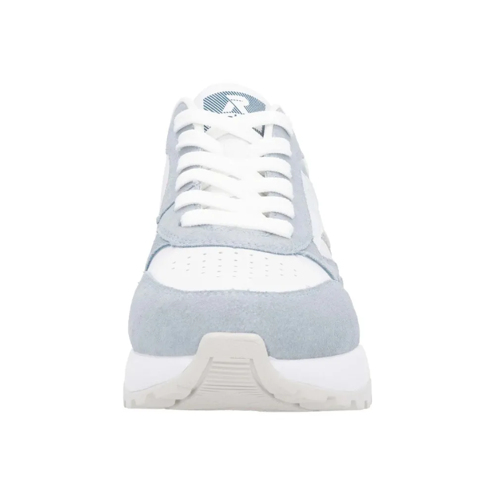 Rieker Akilah 00 Blue/White Leather Sneaker (Women's)