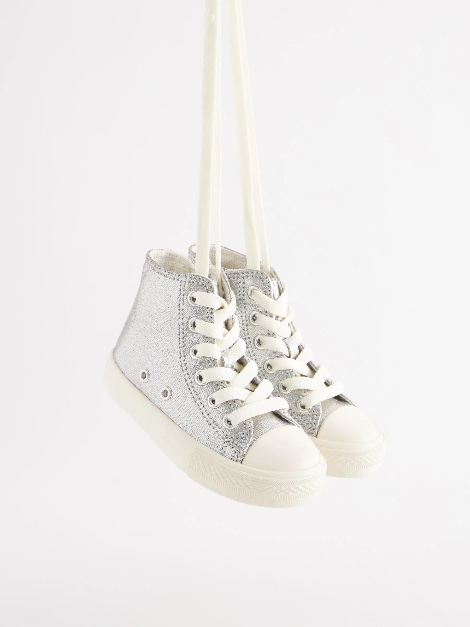 Silver Standard Fit (F) High Top Trainers