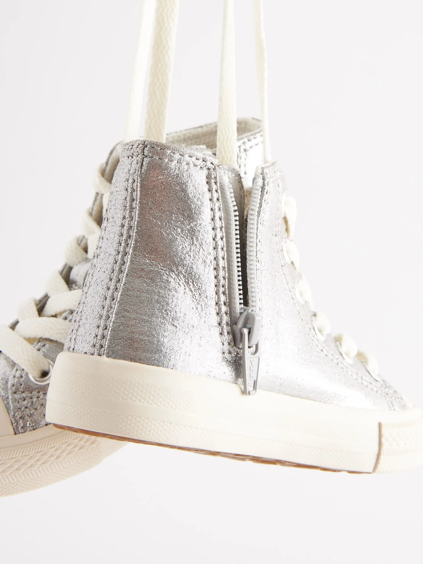 Silver Standard Fit (F) High Top Trainers