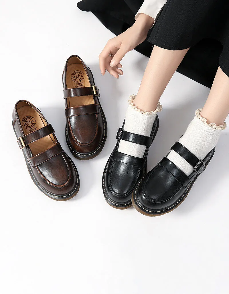 Spring Handmade Vintage Mary Jane Shoes 34-41