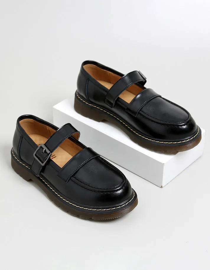 Spring Handmade Vintage Mary Jane Shoes 34-41
