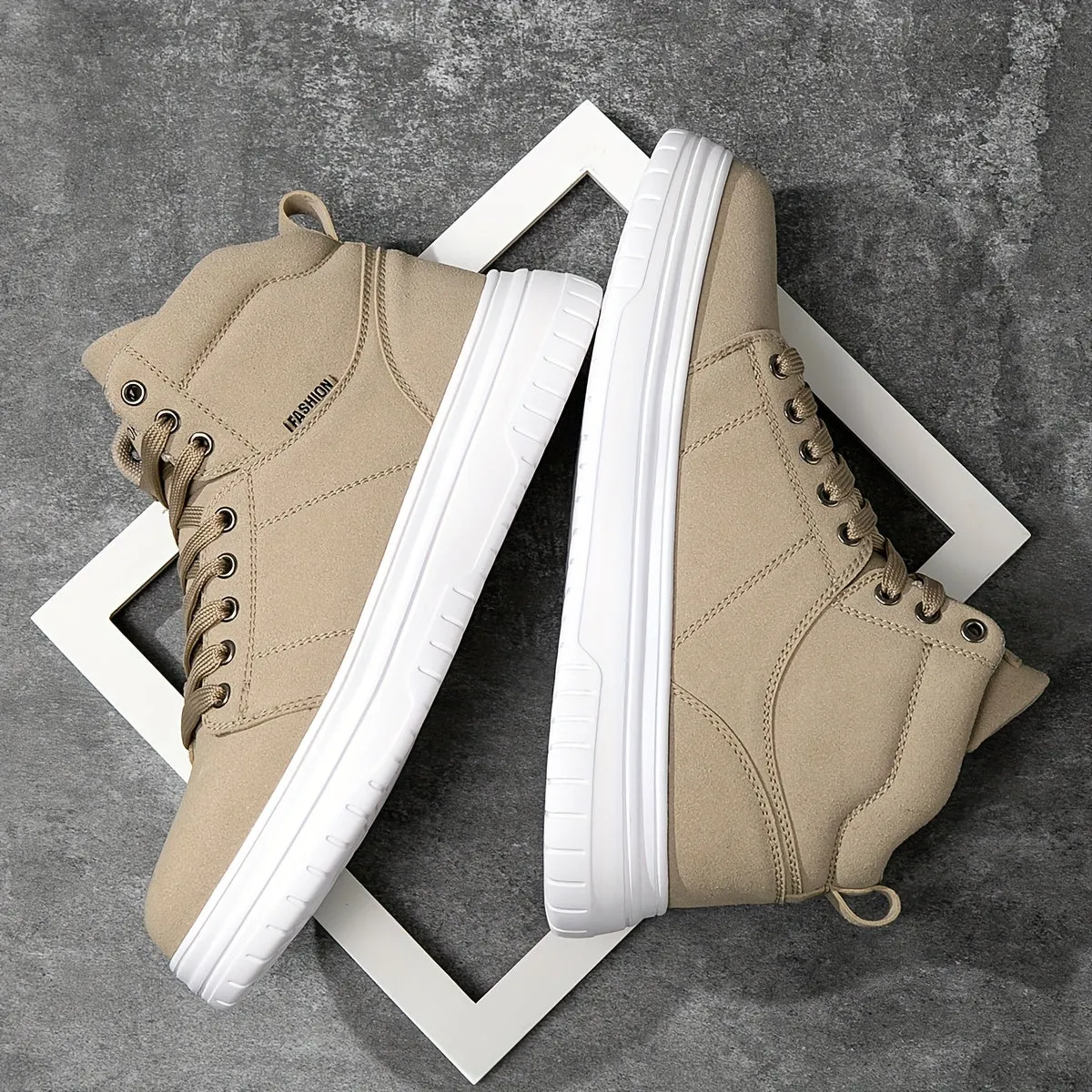 Stylish Summer Shoes Men | High Top Skate Sneakers Durable NonSlip