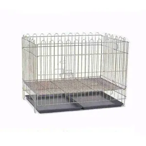 Sweety Foldable Playpen Set with Mesh & Tray - Medium Chrome