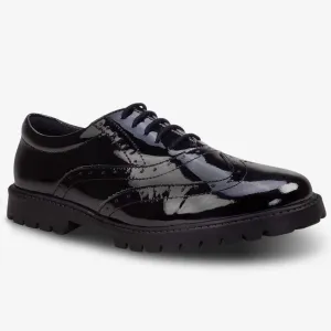 Term Kids Sophia Patent Leather Brogue - Black