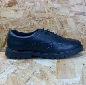 Term Kids Sophia Smooth Leather Brogue - Black