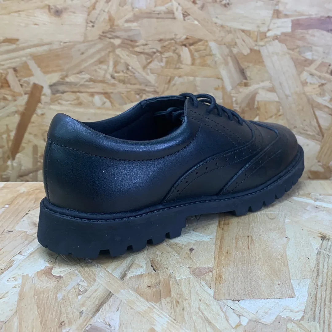 Term Kids Sophia Smooth Leather Brogue - Black