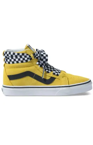 (Tklvl4) Check Wrap Sk8 Hi Alt Lace Shoe   Yellow