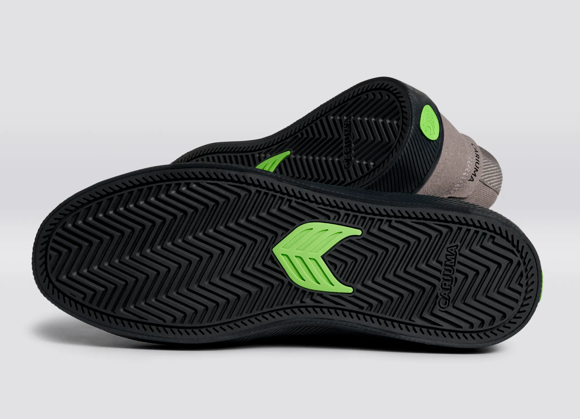 VALLELY Skate Charcoal Grey Suede and Cordura Black Logo Sneaker Women