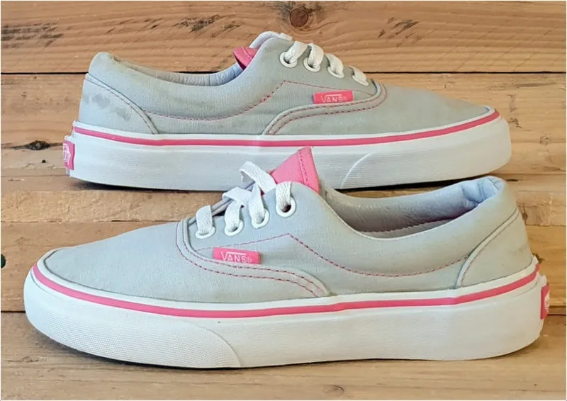 Vans Off The Wall Low Canvas Trainers UK3.5/US6/E36 TB6Q Grey/Pink/White/Gumsole