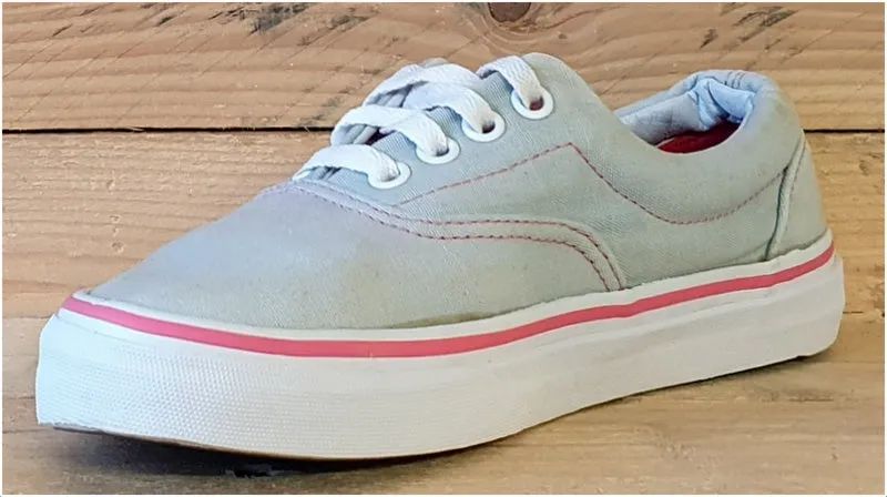 Vans Off The Wall Low Canvas Trainers UK3.5/US6/E36 TB6Q Grey/Pink/White/Gumsole