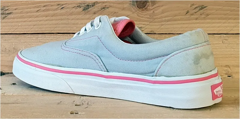 Vans Off The Wall Low Canvas Trainers UK3.5/US6/E36 TB6Q Grey/Pink/White/Gumsole