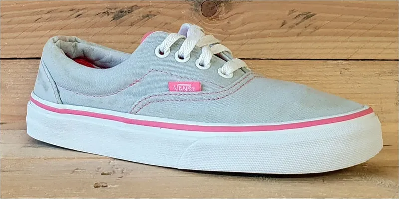 Vans Off The Wall Low Canvas Trainers UK3.5/US6/E36 TB6Q Grey/Pink/White/Gumsole