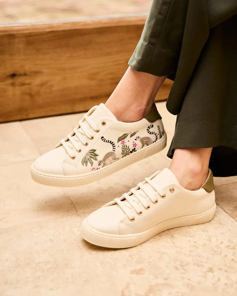 Virevolte Recycled Grain Leather Vegan Sneakers | Lemurs