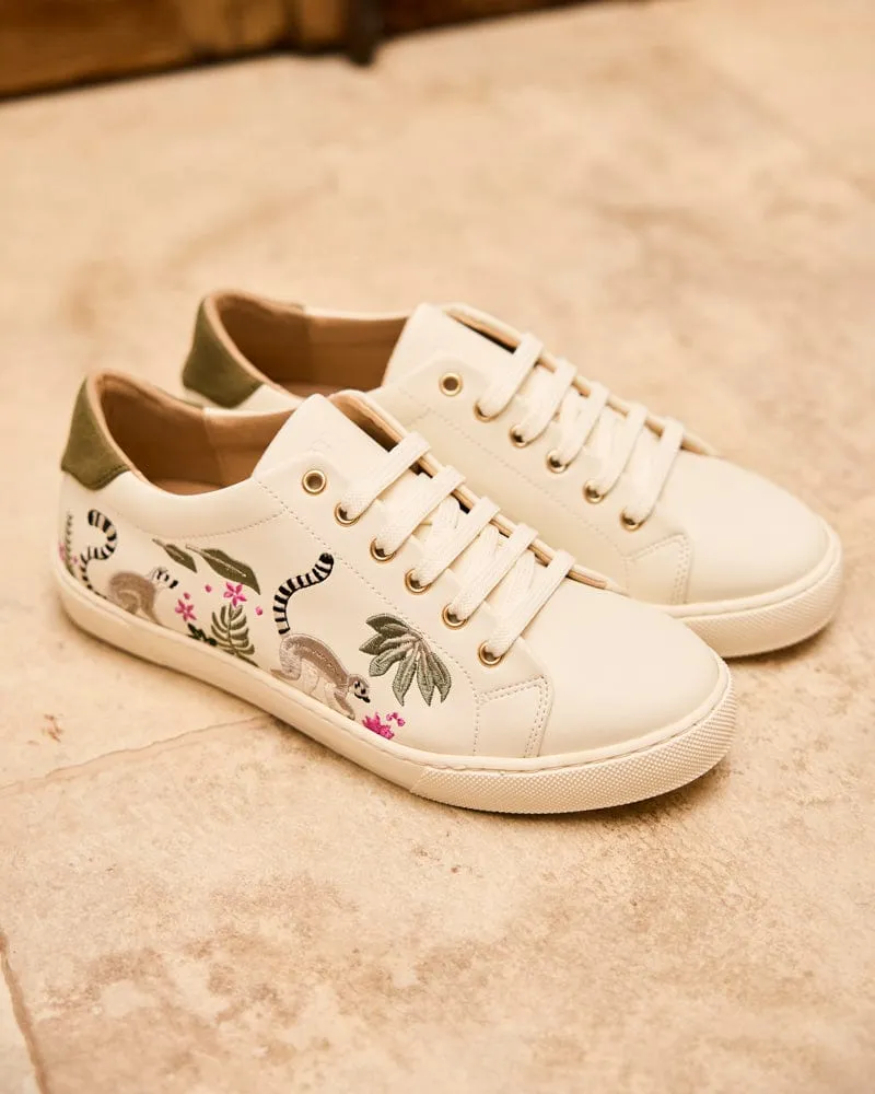 Virevolte Recycled Grain Leather Vegan Sneakers | Lemurs